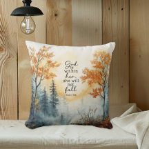 Versículo bíblico inspirador Salmo 46:5 Almohada d