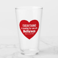 Versículo Bíblico Milagroso Corazón Rojo Alentador