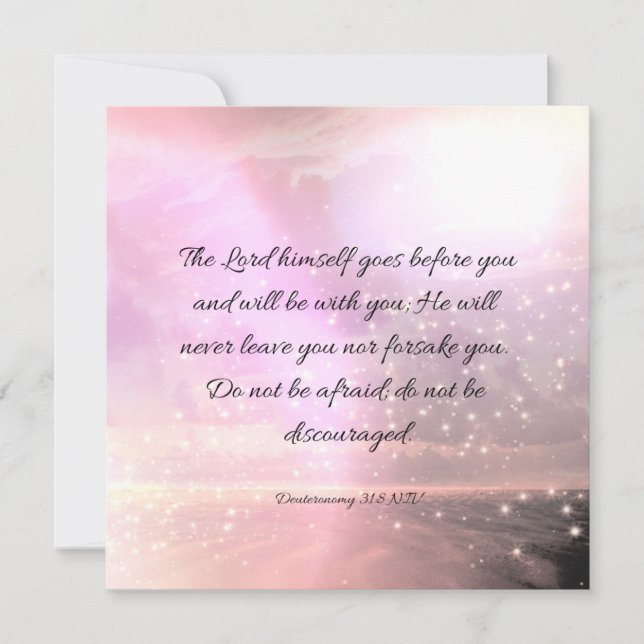 Versículo Bíblico Motivacional Consolador (Anverso)