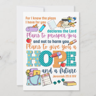Versículo bíblico para niños Jeremías 29:11