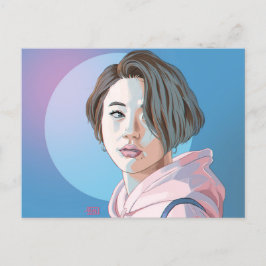 Versión de fresa de la tarjeta postal TWICE Chaeyo