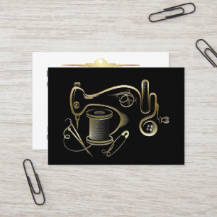 Versión de la tarjeta de visita de moda, costura, 