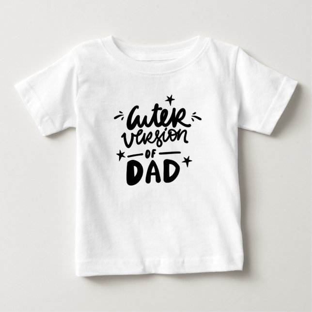 Versión más corta de la divertida camiseta de papá (Anverso)