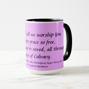 Verso 4 de la taza de la acción de gracias