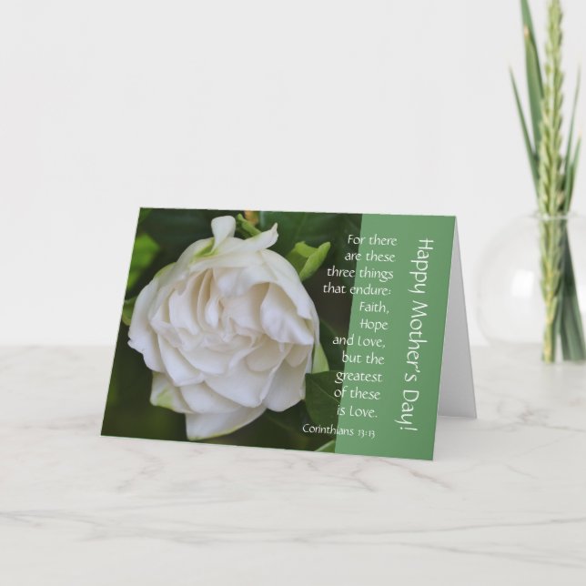 Verso blanco del Gardenia w en el amor, tarjeta (Anverso)