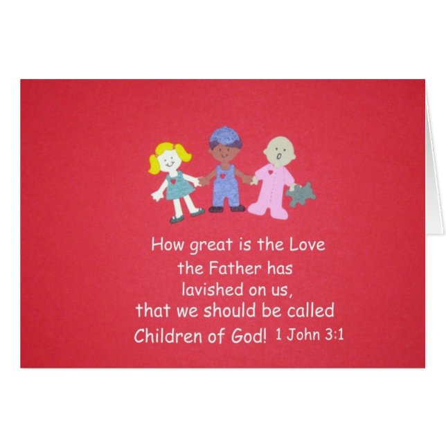 Verso de la Biblia - 1 Juan 3:1 (Anverso (Horizontal))