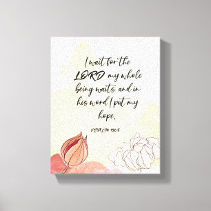 Verso de la Biblia 8x10 Impresión de lienzo estira