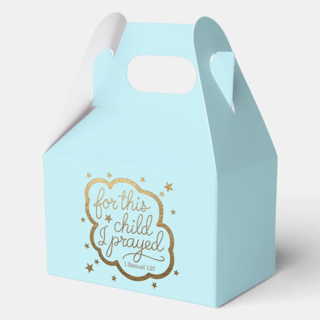 Verso de la Biblia de 1 Samuel 1:27 Caja de Favor (Anverso)