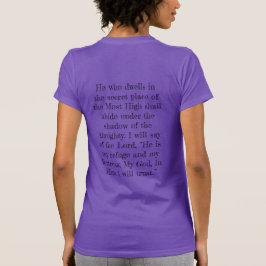Verso de la biblia de camiseta Salmo 91:1-2
