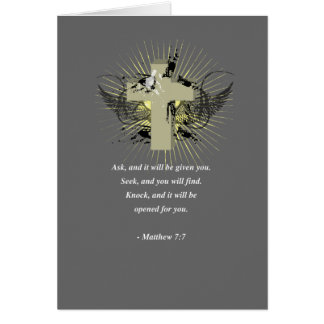 Verso de la biblia del 7:7 de MATTHEW