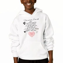 Verso de la Biblia Hoody para los niños, ropa cris