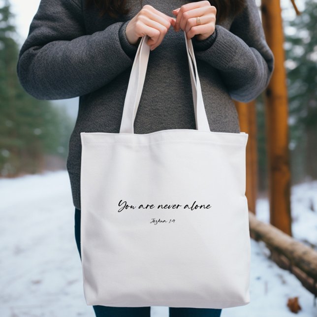 Verso de la Biblia Nunca estás solo en la Bolsa de (Subido por el creador)