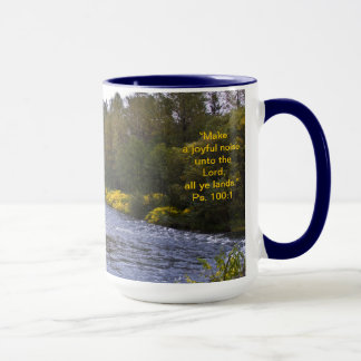 Verso de la taza w/Scripture del paisaje de la