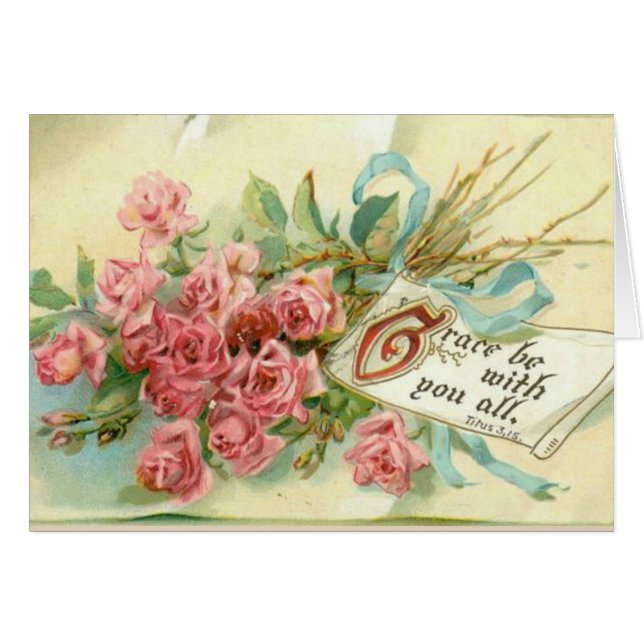 Verso rosado de la escritura de las flores de los (Anverso (Horizontal))