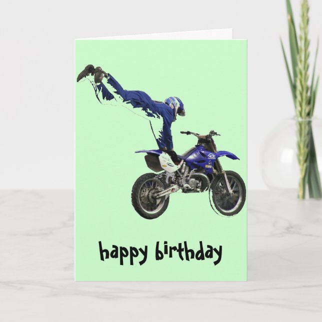 vert aéreo del col de la tarjeta del motocrós #3 (Anverso)