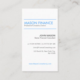 Vertical blanco moderno - tarjeta profesional