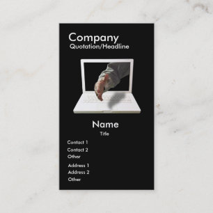 Vertical ÉL tarjeta de visita