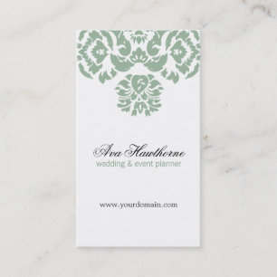 Vertical elegante floral de la tarjeta de visita