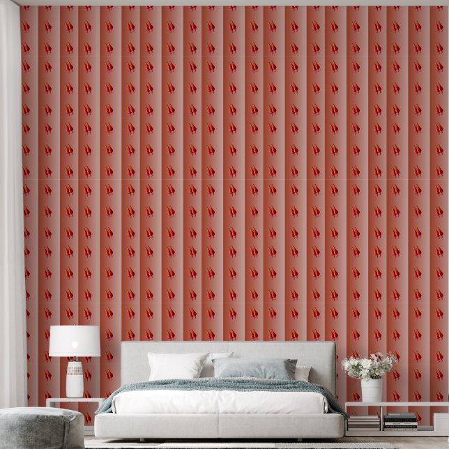 Vértice de papel pintado de vinilo de Red Chili Pe (Dormitorio)