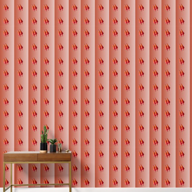 Vertida de papel pintado de vinilo liso de Red Chi (Pasillo)