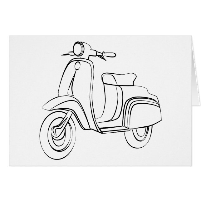 Vespa del vintage (Anverso (Horizontal))