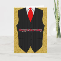 Vest, Shirt and Tie, tarjeta del día del padre
