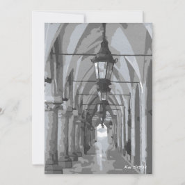 Vestíbulo de tela Cracovia, tarjeta plana de Polon