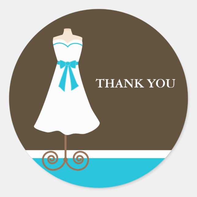 Vestido boda Bridal Shower Pegatinas (Anverso)