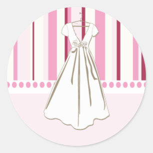 Vestido boda Bridal Shower Pegatinas