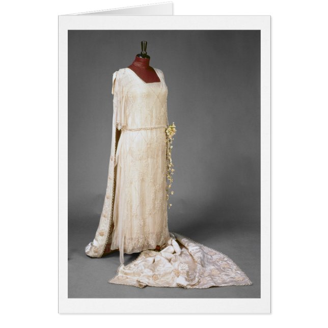 Vestido boda usado por María, Princesa Real, 1922 (Frente)