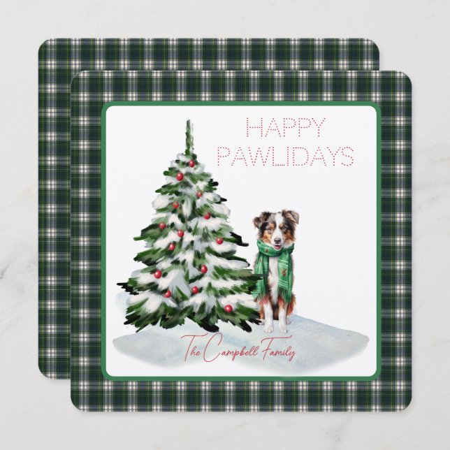 Vestido Campbell Tartán moderno Felices Pawlidays  (Anverso / Reverso)