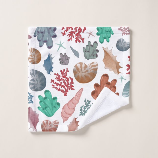 Vestido de conchas marinas y coralinas (Toallita)