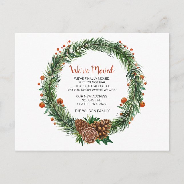 Vestido de cono de pino hemos movido la Invitación (Anverso)