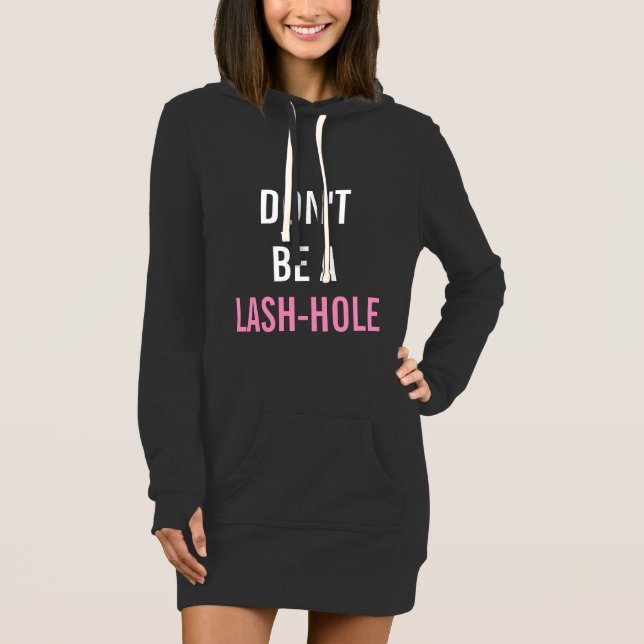 Vestido de la sudadera con capucha de LASHLIFE (Anverso)