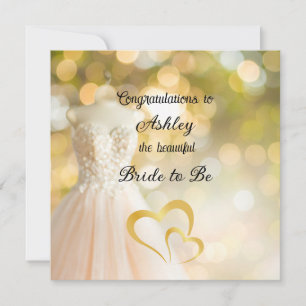 Vestido de Novia con Nombre Personalizado Tarjeta