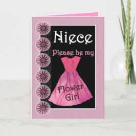 Vestido del ROSA de la invitación del florista de