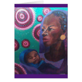 Vestido en morado Notecard