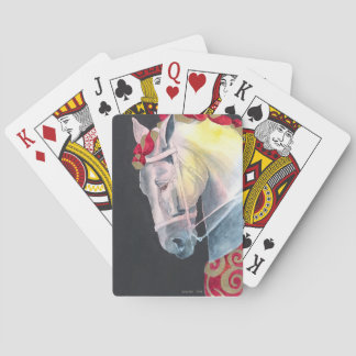 Vestido en naipes del oro