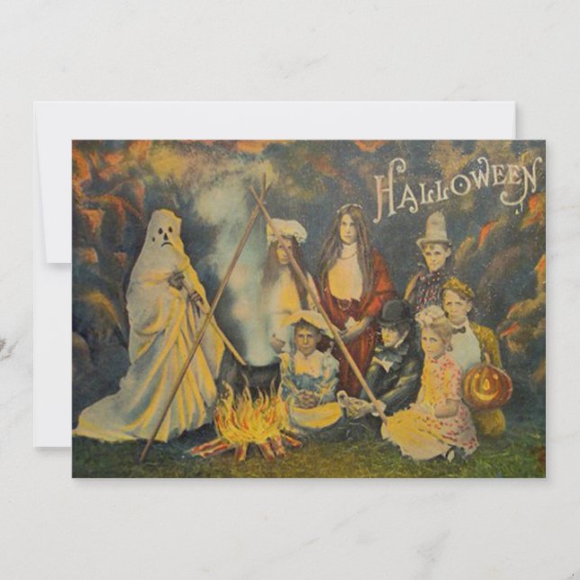 Vestido Fantasma Niños Vaqueros Trick O Trate (Anverso)