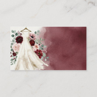 Vestido Floral Rosa Rojo Borgoña Invitación Ducha