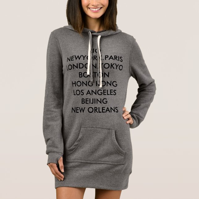 Vestido La sudadera con capucha del viajero por Basri y (Anverso)