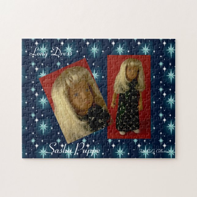 Vestido largo del rompecabezas de Sasha Doll (Horizontal)