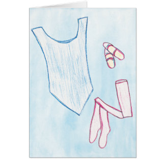 Vestido para bailar la tarjeta del arte