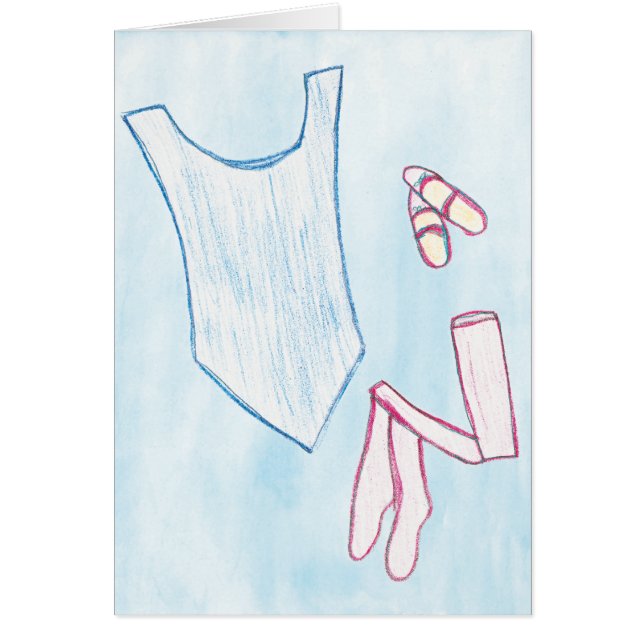 Vestido para bailar la tarjeta del arte (Frente)