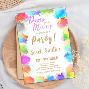 Vestido para las invitaciones de cumpleaños de Mes