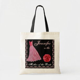 Vestido ROJO - madre de la bolsa de asas del