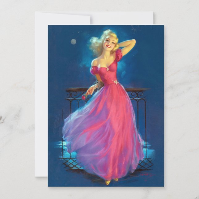 Vestido rosa Pin arriba (Anverso)