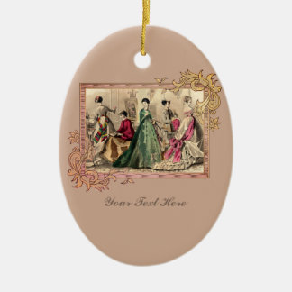 Vestido Victoriano Con Ornamento De Cerámica De Co