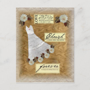 Vestido Vintage Ducha Bridal Invitación