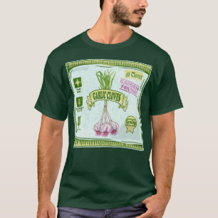 Vestidos de ajo cultivando verduras